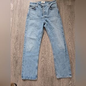 AGOLDE 90's Pinch Waist High Rise Straight Jeans in Navigate - Size 27
